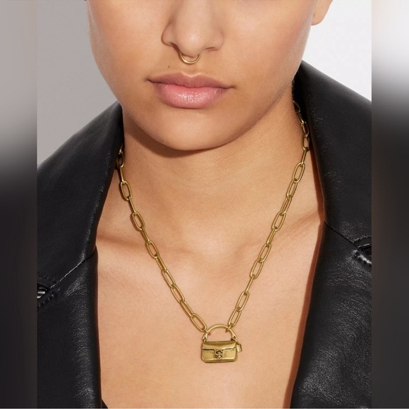Coach Jewelry - Coach Signature Tabby Pendant Necklace